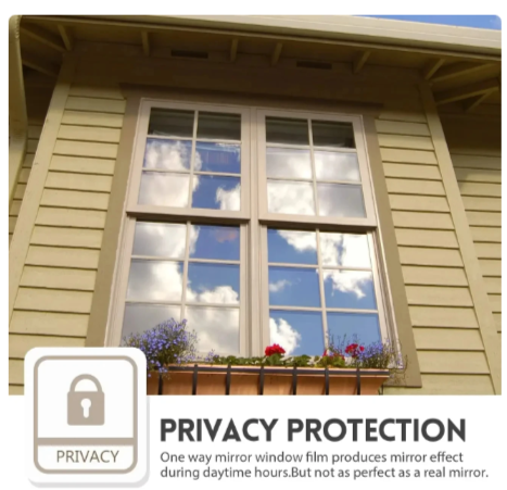 One way window film