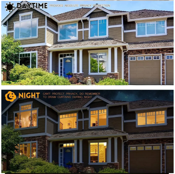 One way window film