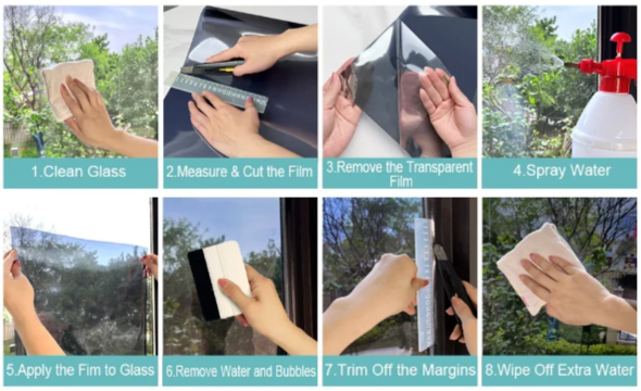 One way window film