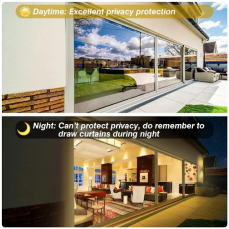 One way window film