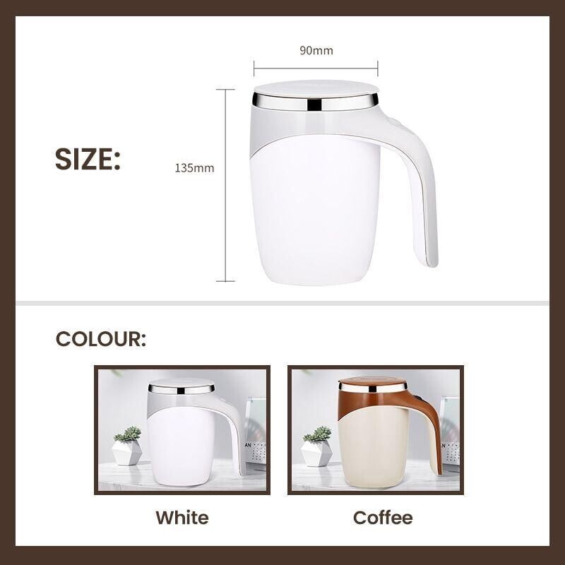 Magnetic Self-Stirring Travel Mug
