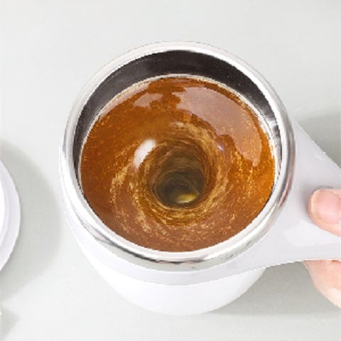 Magnetic Self-Stirring Travel Mug