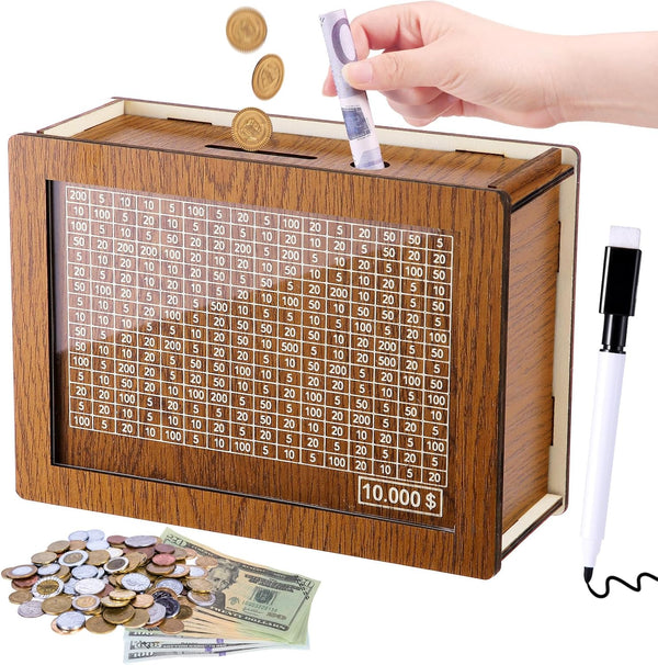 SmartSaver Wooden Money Box