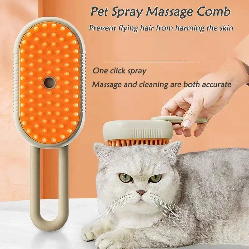 Pet Spa Comb: Steam & Massage