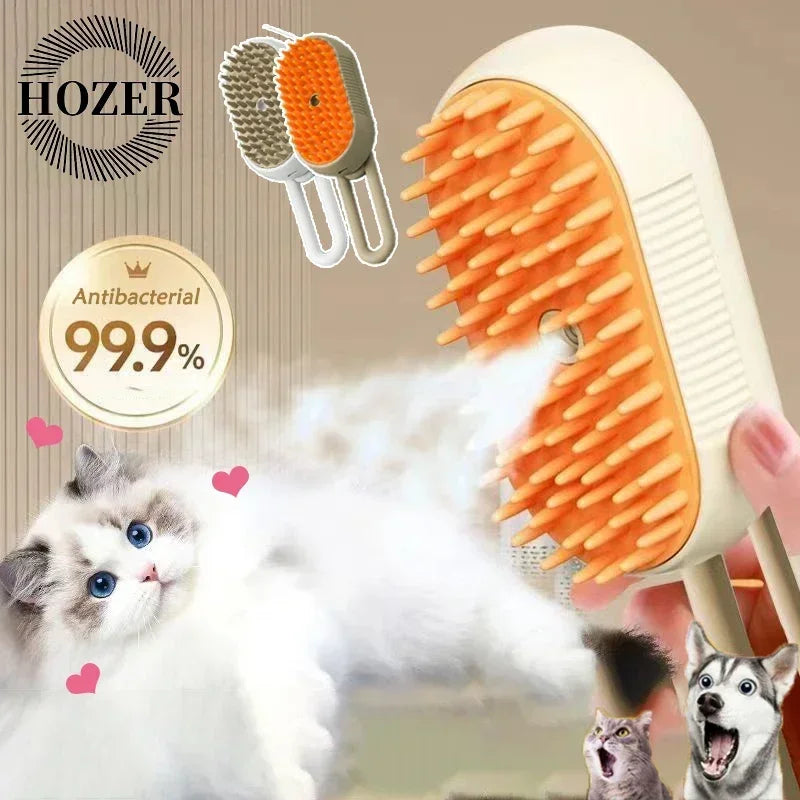 Pet Spa Comb: Steam & Massage